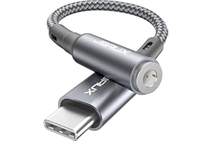 ‎JSAUX JSAUX Adapter USB C do jack 3,5 mm, gniazdo jack typu C AUX adapter audio kompatybilny z iPhone 17 Pro Max/16 Pro/15 Pro Max/15 Pro, Samsung S24/S23/S22/S21, iPad Pro, Pixel 6/4XL-szary
