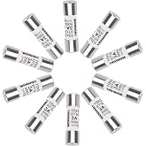 Wengart Pack of 10 Cylindrical Fuses 10x38mm (RT18-32), 3A 500V AC, High Breaking Capacity 120kA, Class gG for Maneuver Prote