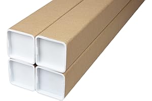 GENERIC V1 TRADE Versandrolle - Praktisch Verpackungsmaterial für Zeichnungen und Plakate - Sichere Verpackung (Versandhülse 70x70x1050mm x4)