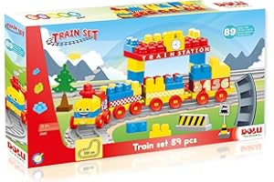 DOLU 5082 Train Set 89 PCS, Mehrfarbig