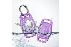 SICHY Wodoodporny uchwyt na obrożę dla psa na Airtag, śruba pełna osłona kompatybilna z Apple Air Tag Tracker, odporny na zgubienie i wstrząsy, pokrowiec ochronny z TPU do plecaka z pętlą dla zwierząt