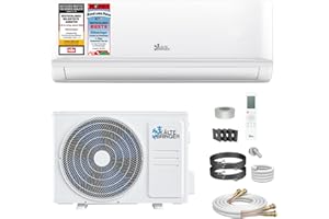 Kältebringer Split Klimaanlage Quick Connect - 12000 BTU (3,5 kW) - Klimagerät mit Heizfunktion, WiFi & App, bis 55qm, sehr leise - 5m Kupferleitung, Kältemittel R32, Montagematerial