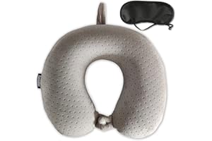 GOSIDER Reisekissen aus Memory Foam bequemes Reise-Nackenkissen in U-Form, unterstützt Nacken und Kopf zur Linderung von Müdigkeit, tragbares Nackenkissen, geeignet für Flugzeuge, Züge, selbstfahrende Autos