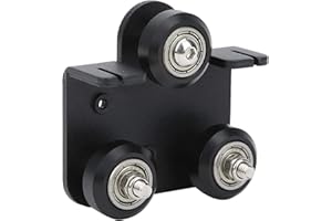 3Dman Extruder Back Support Plate with 3pcs 2020V POM Pulley for 3D Printers