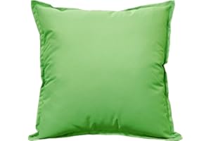 Olivia Rocco Coussin d'extérieur imperméable rembourré carré pour banc de jardin, 43 x 43 cm, vert citron