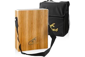 PARDUS GECKO Travel Cajon - Wooden Percussion Box Drum with Carrying Bag