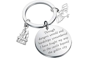 BAUNA Labyrinth Gift David Bowie Gift Jareth The Goblin King Through Dangers Untold Cult Movies Literary Gift Labyrinth Movie Fans Gift