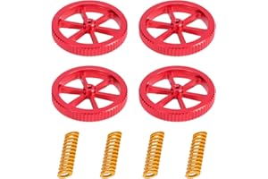 Creality 3D Ulepszona drukarka 4 szt. aluminiowych nakrętek poziomujących i 4 szt. sprężyn do gorących łóżek dla Ender 3/3 Pro, Ender 5/5 Plus/5 Pro, CR-10/10S/10S Pro V2