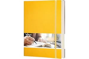 EMSHOI Cuaderno B5 con viñetas, 19 x 25 cm, grande, de piel, con notas adhesivas, 192 páginas numeradas, papel cuadriculado de puntos de 100 g/m², tapa blanda, para mujeres y hombres, trabajo de
