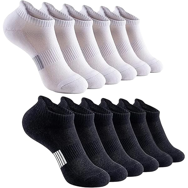 Lot De 6 Paires Chaussettes Sport Femme HAGOT - Coton, Respirantes, Support Voute Plantaire