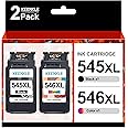 KEENKLE PG-545XL+CL-546XL Ink Cartridges, Black Tri-Colour, 2 Combo Pack Replacement for Canon 545 546 XL for Pixma MG3050 MG2500 MG2550S TS3150 MG2555S TR4550 TR4551 TS3151 TS3355 MG2950 MX490
