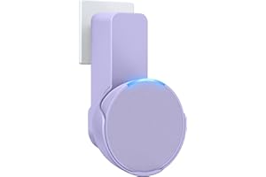 Maxonar Soporte de Pared, Soporte de Ahorro de Espacio, Soporte de Pared Integrado para gestión de Cables, no Requiere taladrar, Compatible con Altavoces Echo Pop y Google Nest, Púrpura