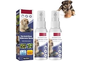 MECCTUCK 2 pezzi spray anti-masticazione per cani, spray repellente per animali, 100 ml, anti-graffio, anti-sgranocchio, per cani, spray amaro per cani, sostanze amare, per trattenere efficacemente i cani da