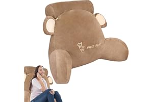 BAVOKON Rückenkissen Lesekissen Stützkissen Mit Nackenkissen Und Armlehnen Für Bett,Komfort & Ergonomische Lesekissen Rückenkissen Für Sofa,Multifunktionales Kissen Perfekt Für Lesen & Arbeiten & Spielen