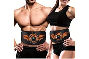 COODAY EMS Trainingsgerät, EMS Bauchmuskeltrainer,Elektrischer EMS-Bauchmuskeltrainer-Gürtel mit 19 Programmen,Bauchtrainer Ganzkörper ABS/Bauch/Arm/Po Trainer, Männer und Frauen