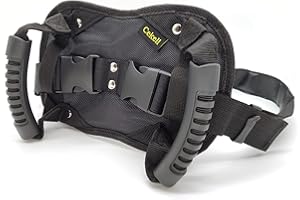 Cekell Poignée Passager Moto Universelle, Robuste Ceinture de Sécurité Passager moto, Harnais Moto Passager Réglable