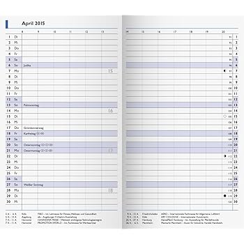 Brunnen 1075300 Taschenkalender/Monats-Sichtkalender Modell 753 Ersatzkalendarium, 2 Seiten = 1 