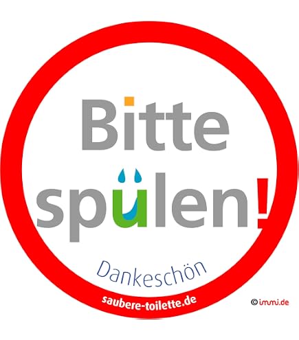 LEMAX Hinweisschild „Spülen Nicht Vergessen!“ – Selbstklebende Folie, 150x100 Mm, Weiß/schwarz (Industriebedarf)