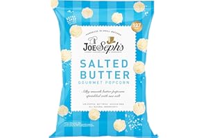 Joe & Seph's Salted Butter Popcorn (1x22g), gourmet popcorn, everyday snacks, for on the go snacking, salty popcorn