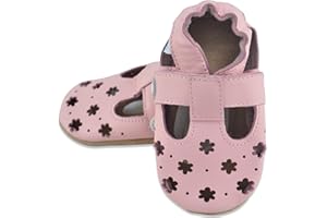 Weicher Leder Babysandalen - Lauflernschuhe Krabbelschuhe Babyschuhe Sommerschuhe Kinder Sandalen mit Wildledersohlen. Junge Mädchen Kleinkind Ab 0-6 Monate bis 18-24 Monate