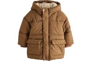 NEXT Niños Abrigo impermeable acolchado con forro de borreguito