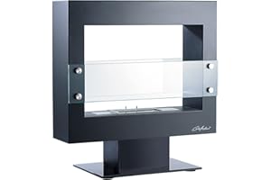 ‎CARLO MILANO Carlo Milano Deko Ofen: Offener Deko-Kaminofen für Bio-Ethanol mit Standfuß (Deko Ofen Wohnzimmer, Standkamin, carlo milano Kamin)