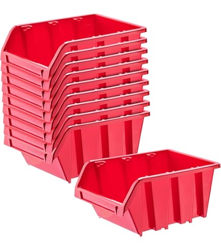 Hünersdorff 30 Pack Polypropylene Stackable Storage Boxes