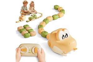 Snake spel fjärrstyrt, magnetisk bite & Grow, 2-spelare-strid | Ljud och LED, USB-laddning, magnetiska växande segment - perfekt för spelkvällar, fester, helgdagar och inomhus