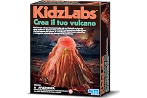 4M 00-03230 Crea il Tuo Vulcano Laboratorio Creativo con Esperimenti Scientifici per Bambini, Giochi Educativi e Scientifici da 8 anni