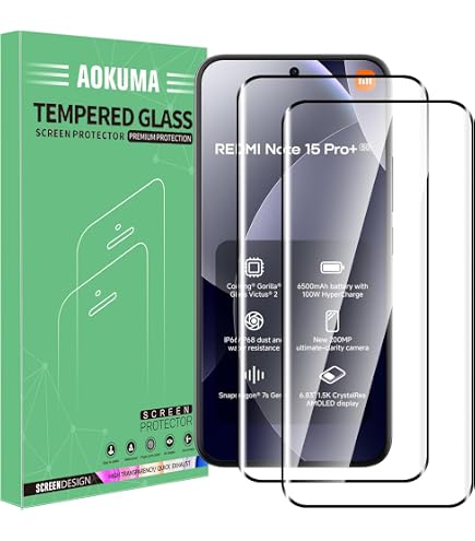 Verre Trempé Compatible Realme 14 5G/Xiaomi Poco X6 Pro 5G