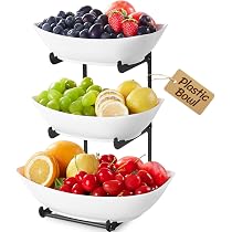 Ciotola Portafrutta E Vassoio Snack A Forma Irregolare – Impilabile, Giallo, Per Cucina E Ufficio