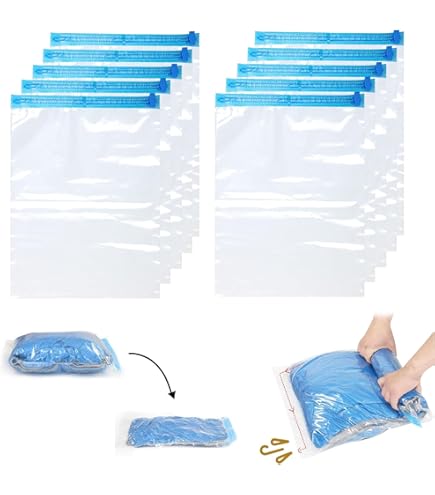 6 Herbruikbare Vacuümzakken voor Kleding en Reizen 60x40