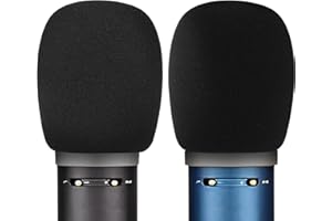Musiin Pare-brise en mousse – Compatible avec les microphones Blue Baby Bottle SL, Bluebird SL, Blackout Spark SL – Housse en mousse anti-pop – Housse de protection contre le vent pour micro, filtre