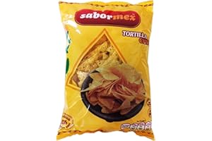 SABORMEX Nachos Totopos Fritos Triangular 200 gr Snack Mexicano Nachos para guacamole o para hacerlos con queso fundido Para Dipear en Salsas Mexicanas