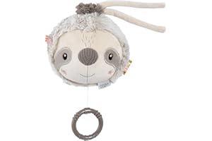 Fehn Spieluhr Faultier – Kuscheltier & Einschlafhilfe: Aufzieh-Spieluhr mit sanfter Melodie "Brahms Wiegenlied" beruhigt in jeder Situation – für Babys und Kleinkinder ab 0+ Monaten