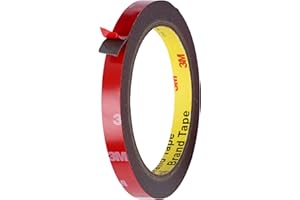 INDIAN STORE 24 3M 4229P Dwustronna taśma klejąca Paski samoprzylepne Podkładki samoprzylepne Bardzo mocna, wytrzymała taśma z pianki akrylowej Wytrzymała taśma klejąca Taśma montażowa (3M 4229P, 8 mm x 5meter)