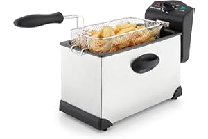 Morphy Richards Deep Fat Fryer, 3.5L, Variable Temperature Control, 1.2Kg Food Capacity, Viewing Window, Removable Tank, Detachable Handle, Fried Chicken, Chips, 2000W, Stainless Steel, 482000