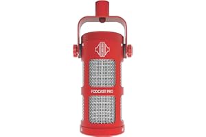 SONTRONICS PODCAST Professional Dynamic Mic for Podcast, Broadcast, Streaming, Gaming & VC - XLR Connection, No phantom Power Required - Lifetime Microphone Warranty - Designed & Built in UK – Red