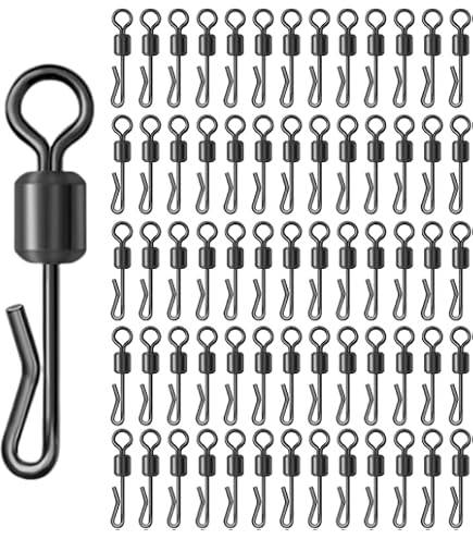 SUPERFINDINGS 50 Pz Girelle Pesca 3 Rulli Alta Velocità Ottone 24x3mm Per Acqua Dolce E Salata - 6