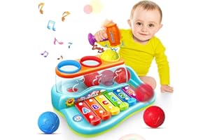 KAYSAITOY Baby Toys for 1 Year Old Boys Girls,Christmas Birthday Xylophone Toys Gifts for 6 12 18 Months Child, Early Educational Pound & Tap Hammering Kids Toys for Ages 2 3+