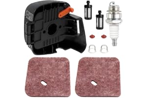 Qiuwanzia 4140 124 2800 Air Filter Cover for Stihl FS55R FS38 FS45 FS46 FS55 FS55C FS55RC HL45Z HL45DZ KM55R Hedge Trimmers Brushcutters KM55C KM55RC KM55CE KM55RCE Engine Parts 4140 141 0501