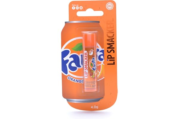 Lip Smacker - Collection Coca-Cola - Baume à Lèvres Fanta Orange - Stick à Lèvres - Cadeau Sucré pour vos Amis - 1 unité