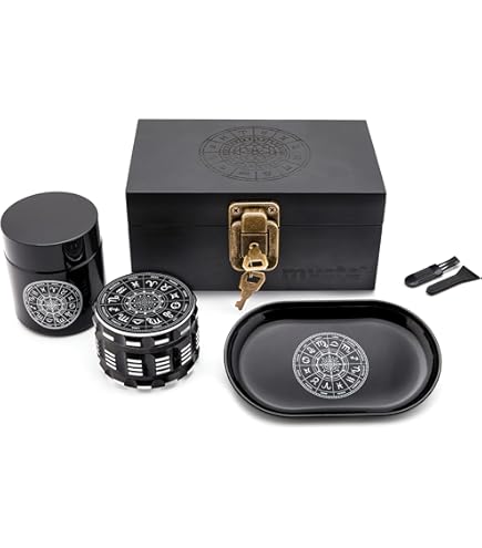 Scatola Con Serratura Sphinx's Secret Sanctuary - Kit Completo Con Macinaerbe, Bicchieri UV E Supporto Smartphone - Foto 6