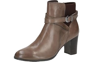 CAPRICE Damen Stiefeletten mit Absatz aus Leder mit Schnalle