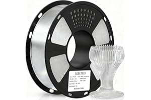 ‎GEEETECH Geeetech Upgrade PLA Filament 1,75 mm, 3D Drucker PLA Filament,1 kg pro Spule, 1 Spulen,Transparent