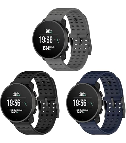 2x Silikon-Armband Für Coros Pace 3/Apex 2 Pro/Apex Pro/Apex 46mm – Verstellbar, 22 Mm, Atmungsaktiv