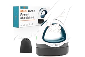 HTVRONT Heat Press Small Heat Press Machine for T Shirts, Small Heat Press Iron Press for Heating Transfer(Dark Green)