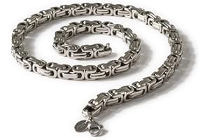 Fly Style Byzantine Chain, 6 mm, Stainless Steel Curb Chain, Men's Necklace, Women's Bracelet