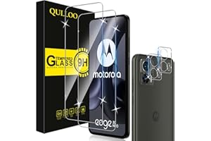 QULLOO Folia ochronna do Motorola Moto Edge 30 Neo do szkła pancernego, 2 sztuki folii pancernej z 2 sztukami ochrony aparatu, twardość 9H folia HD przezroczysta szkło ochronne odporna na zarysowania