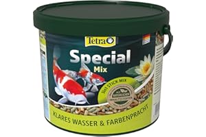 Tetra Pond Special Mix - Miscela di mangime per pesci da stagno composta da tre diversi bastoncini, per una crescita sana e un sistema immunitario rafforzato, secchio da 5 l